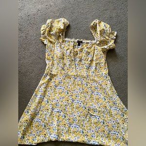 Yellow Floral Dress